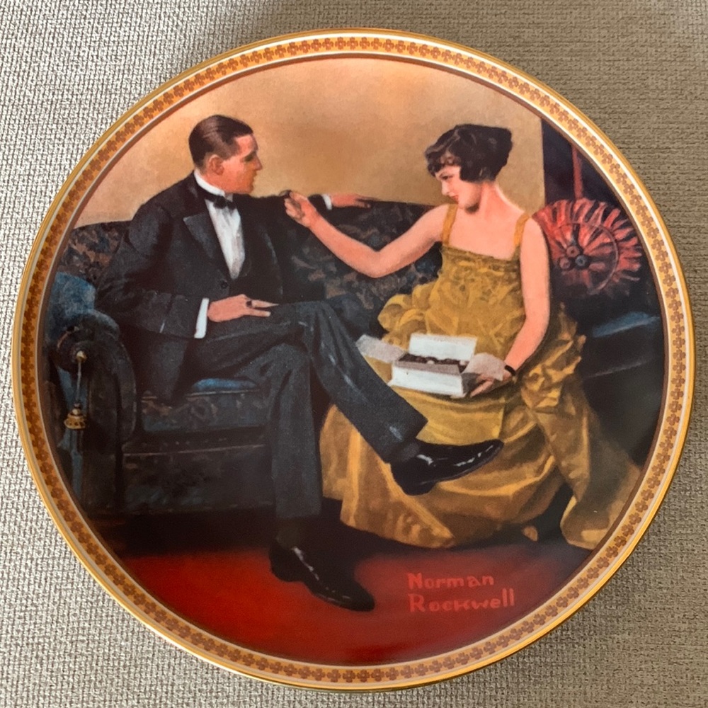 3/$15 Vintage 1983 Norman Rockwell decorative plate